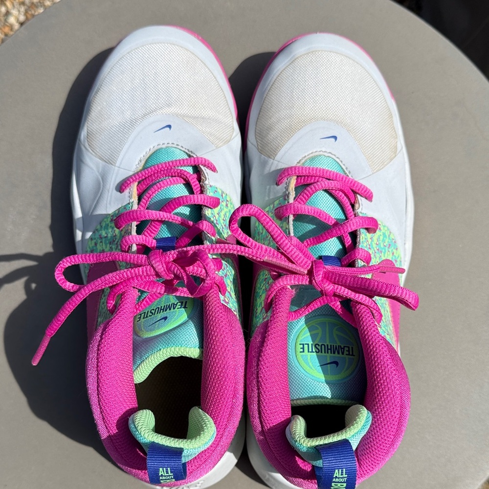 Nike Kids' Pink and Teal Sneakers